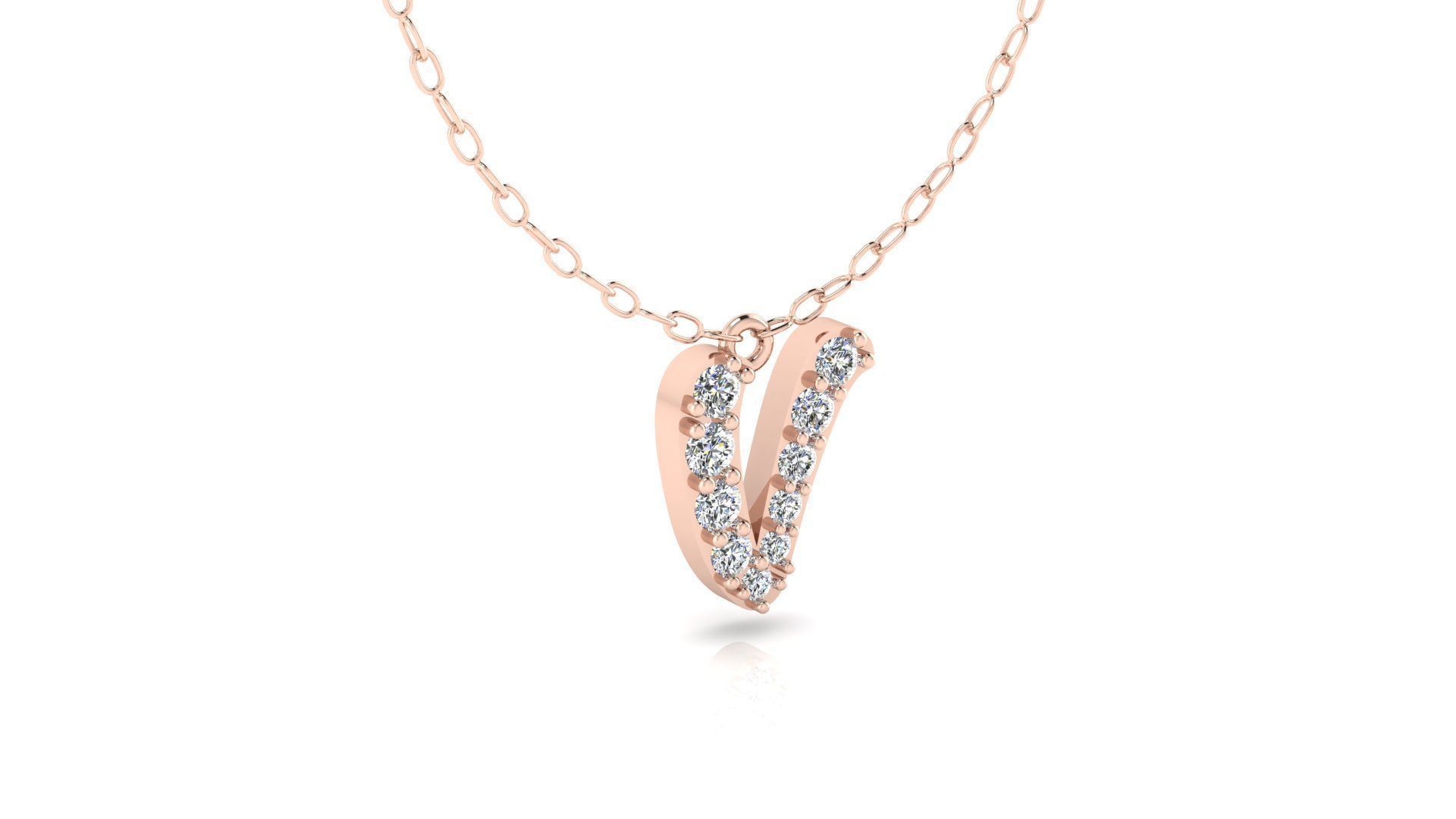 Alphabet Andala Diamond Letters Pendants V 3D print model_7