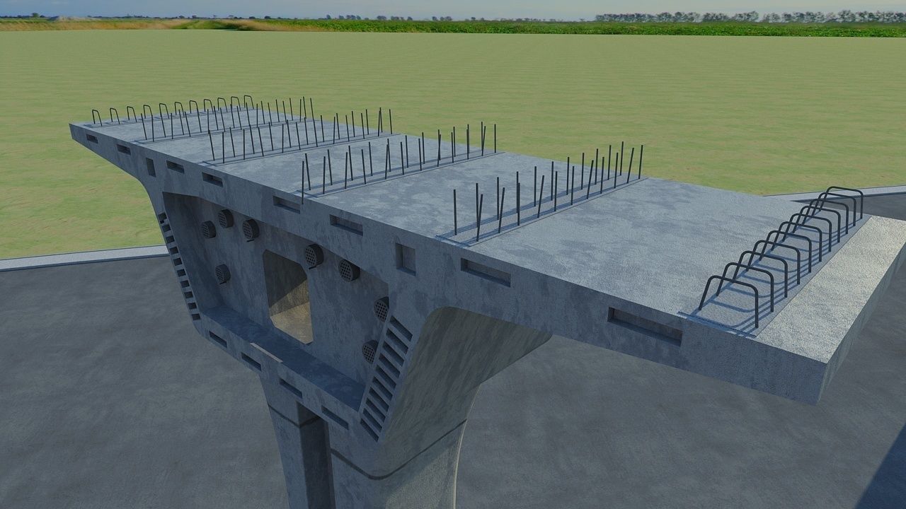 Overhead Crane 3D model_15