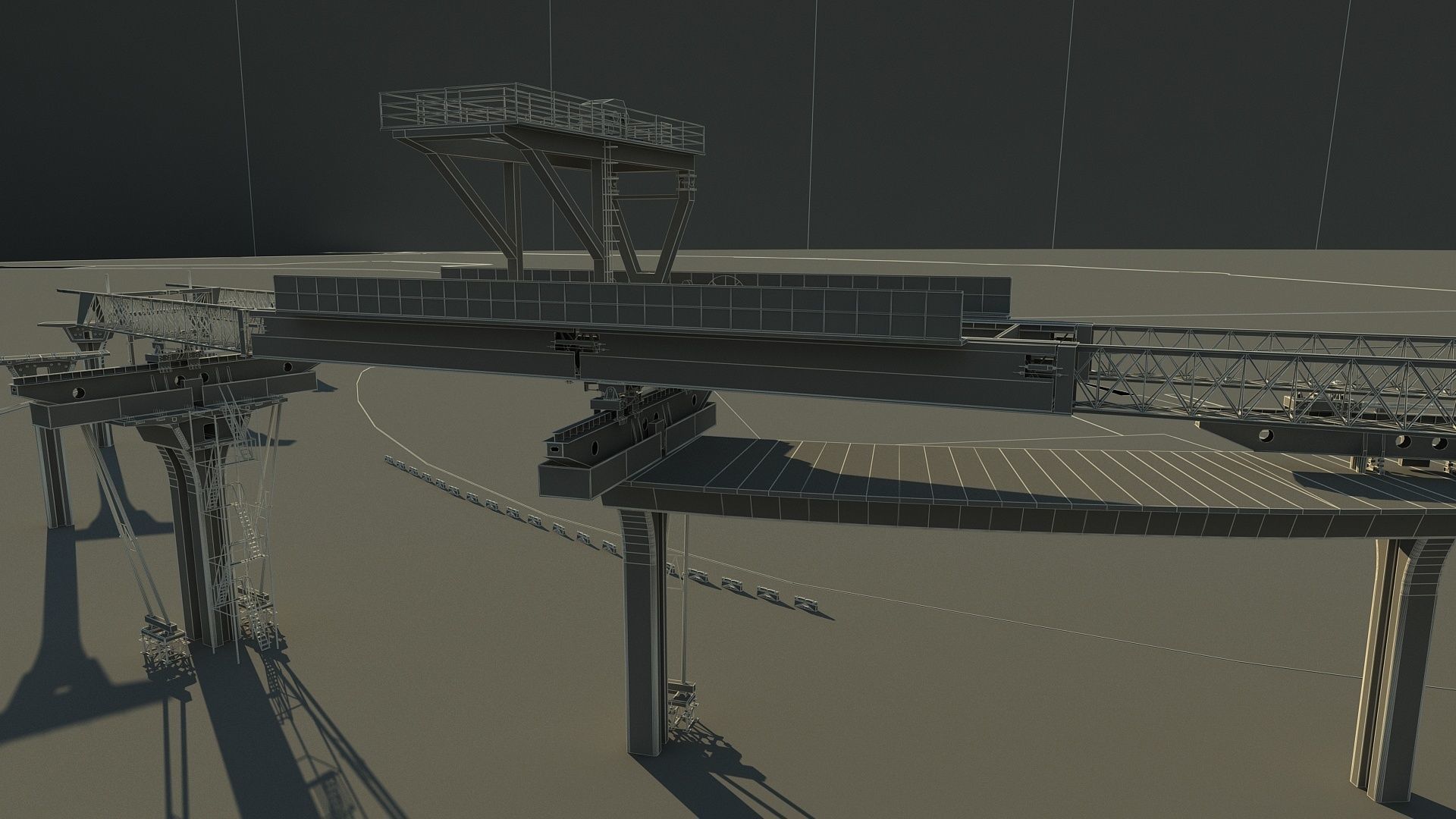 Overhead Crane 3D model_18