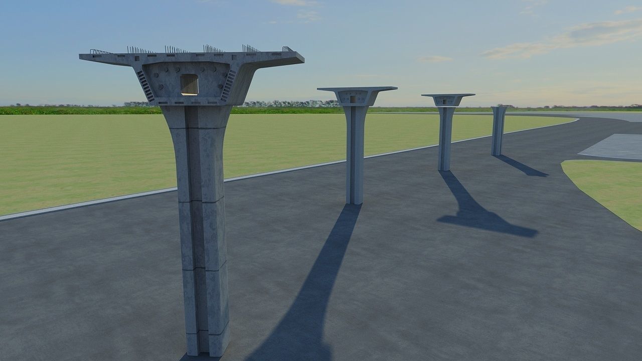 Overhead Crane 3D model_14