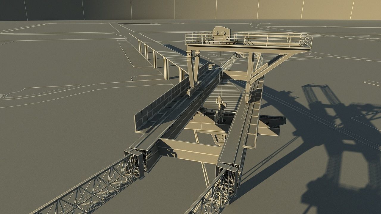 Overhead Crane 3D model_20