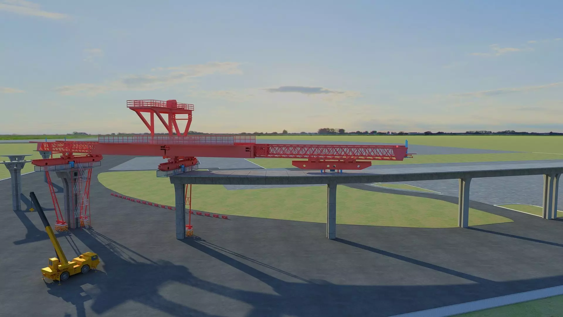 Overhead Crane 3D model_0