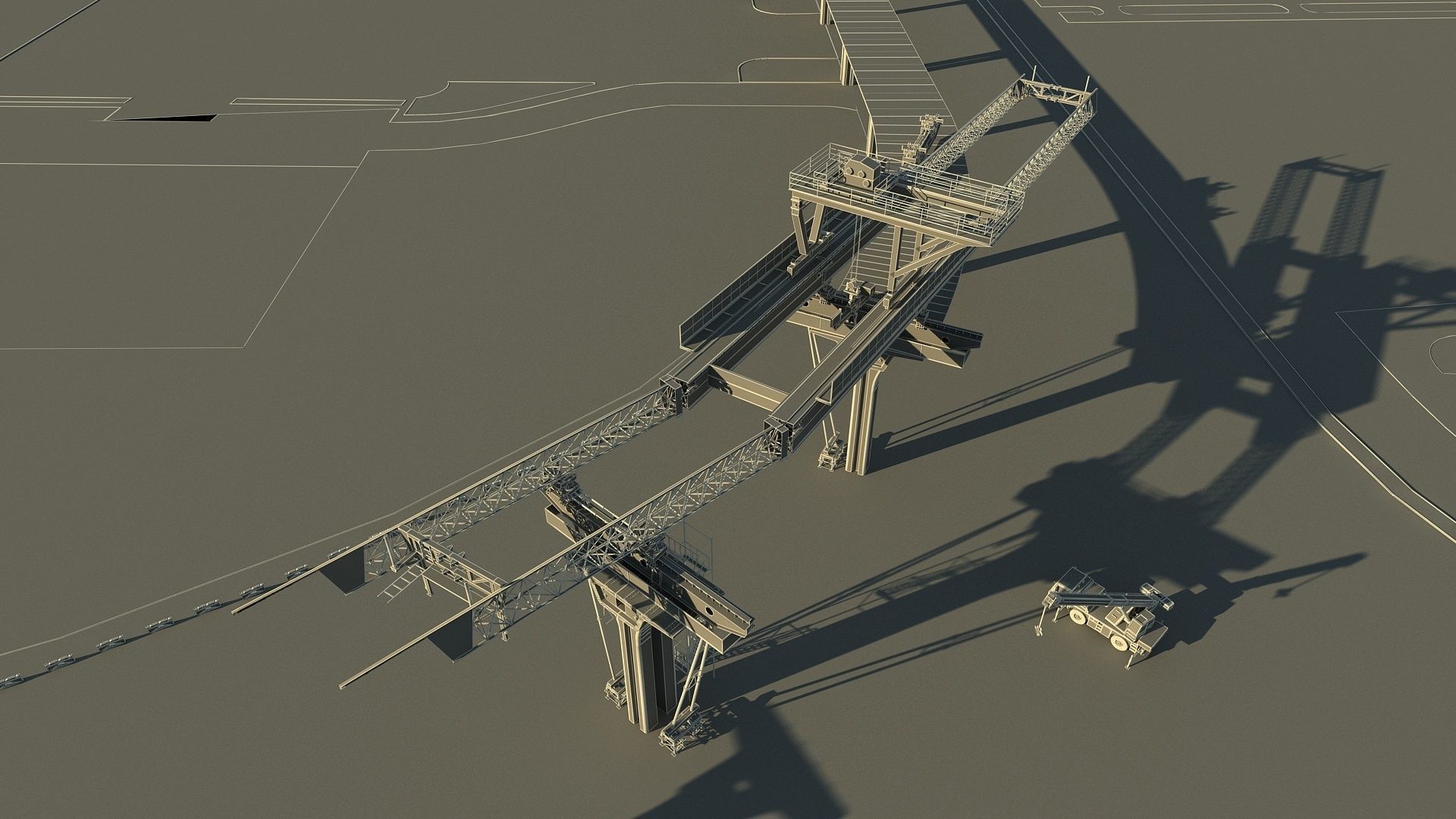 Overhead Crane 3D model_17