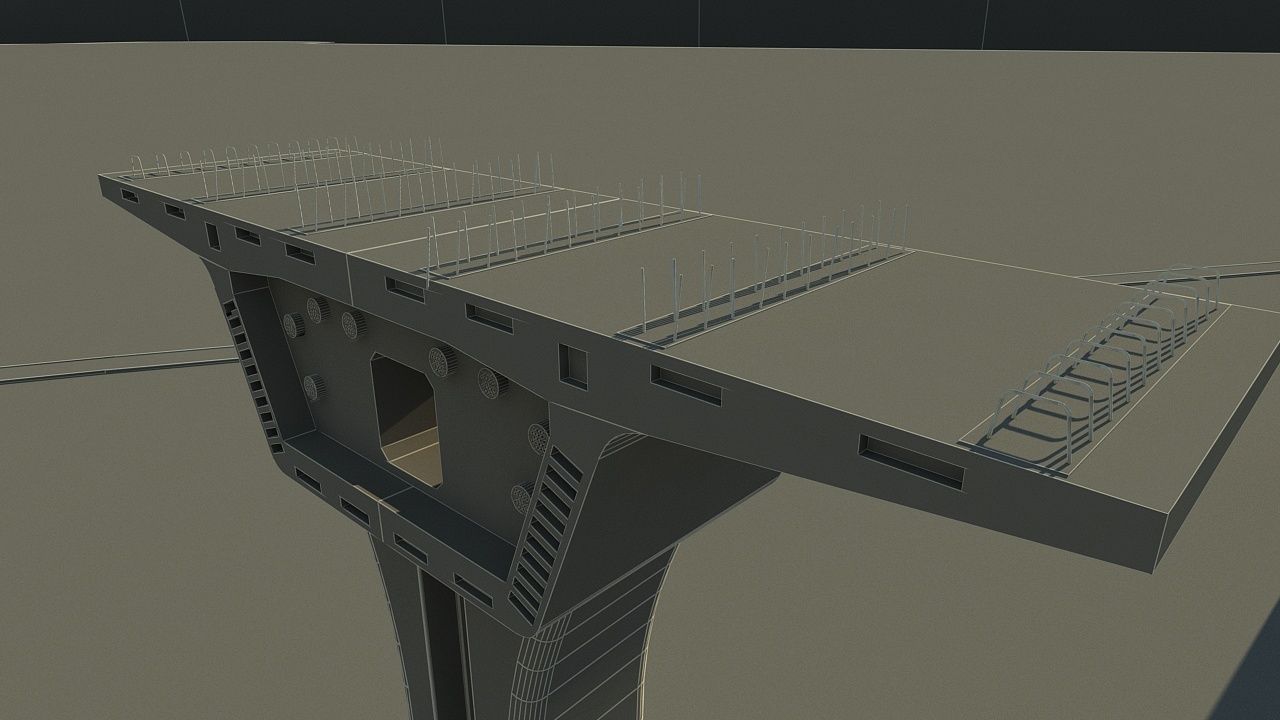 Overhead Crane 3D model_24