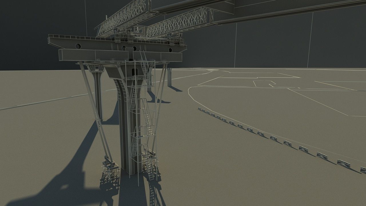 Overhead Crane 3D model_19