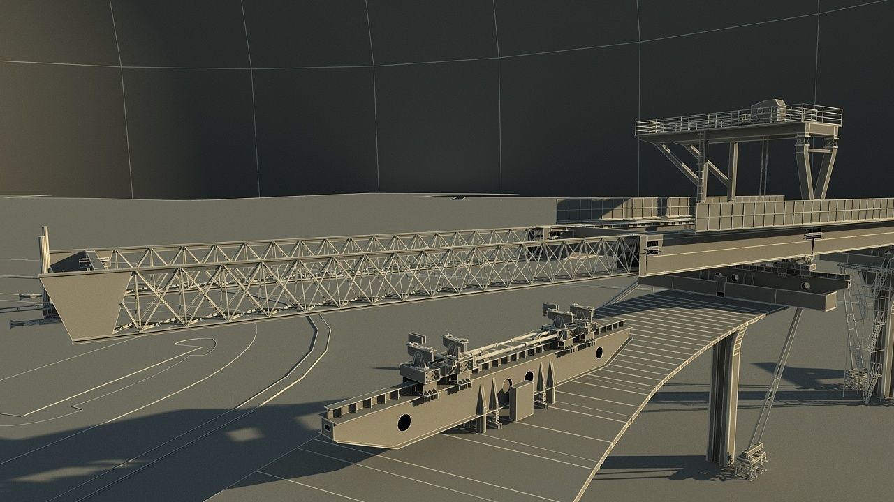 Overhead Crane 3D model_22