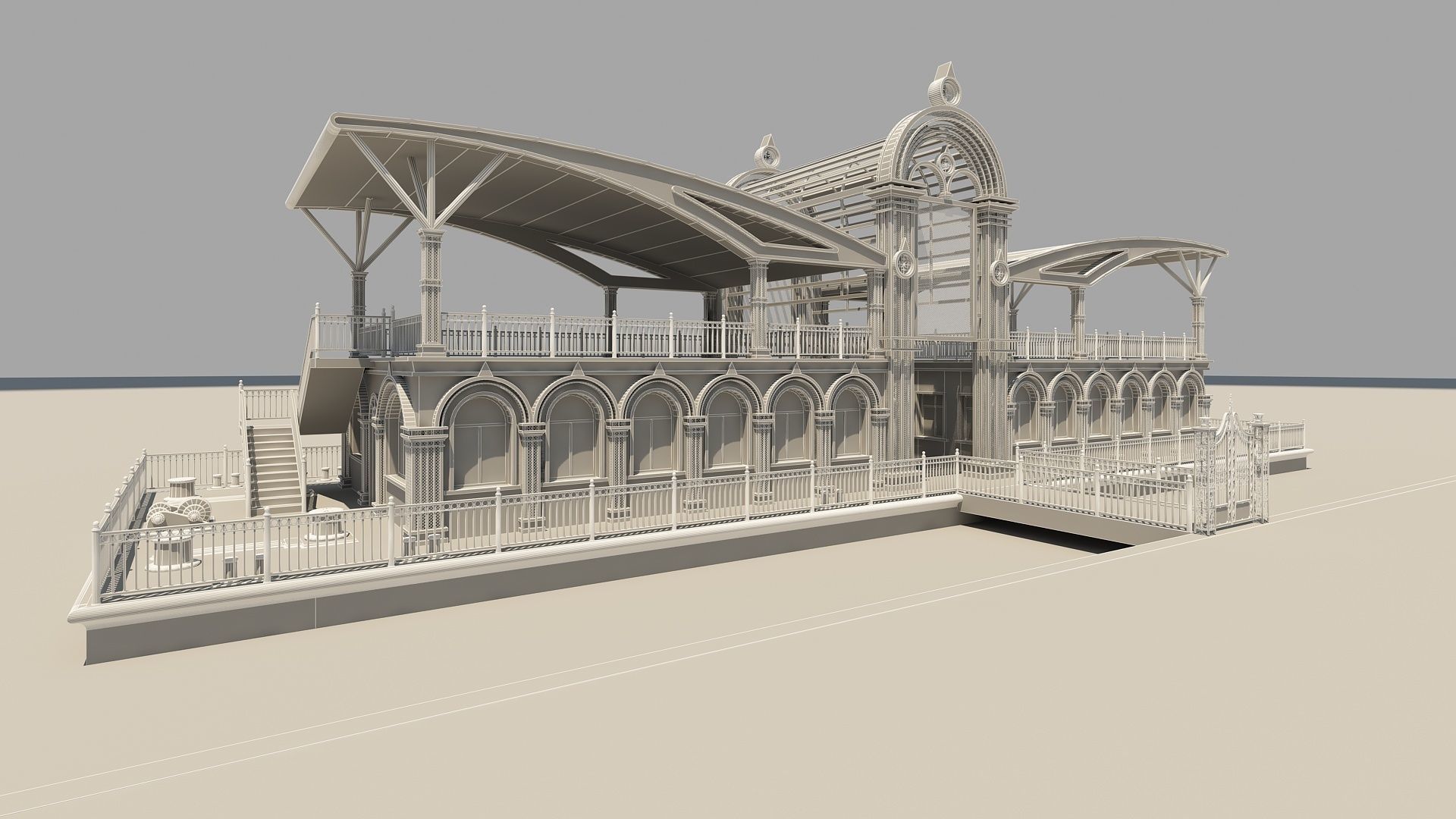 Passenger Terminal 3D model_13