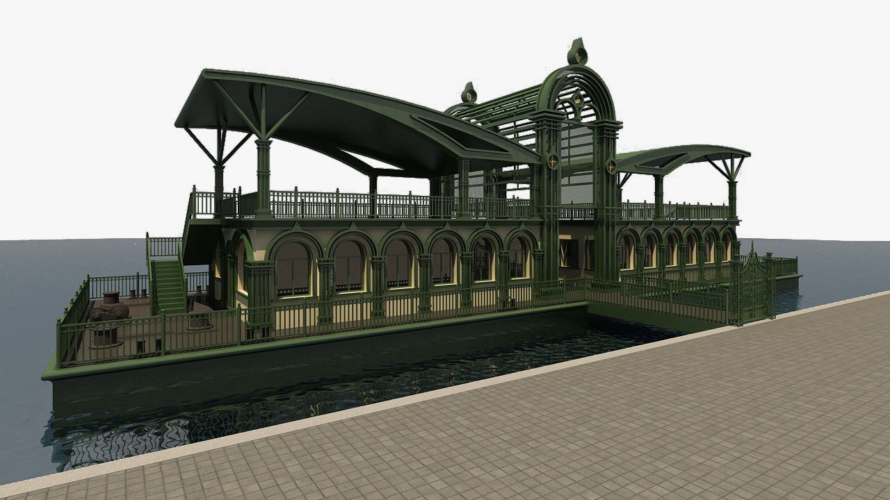 Passenger Terminal 3D model_1