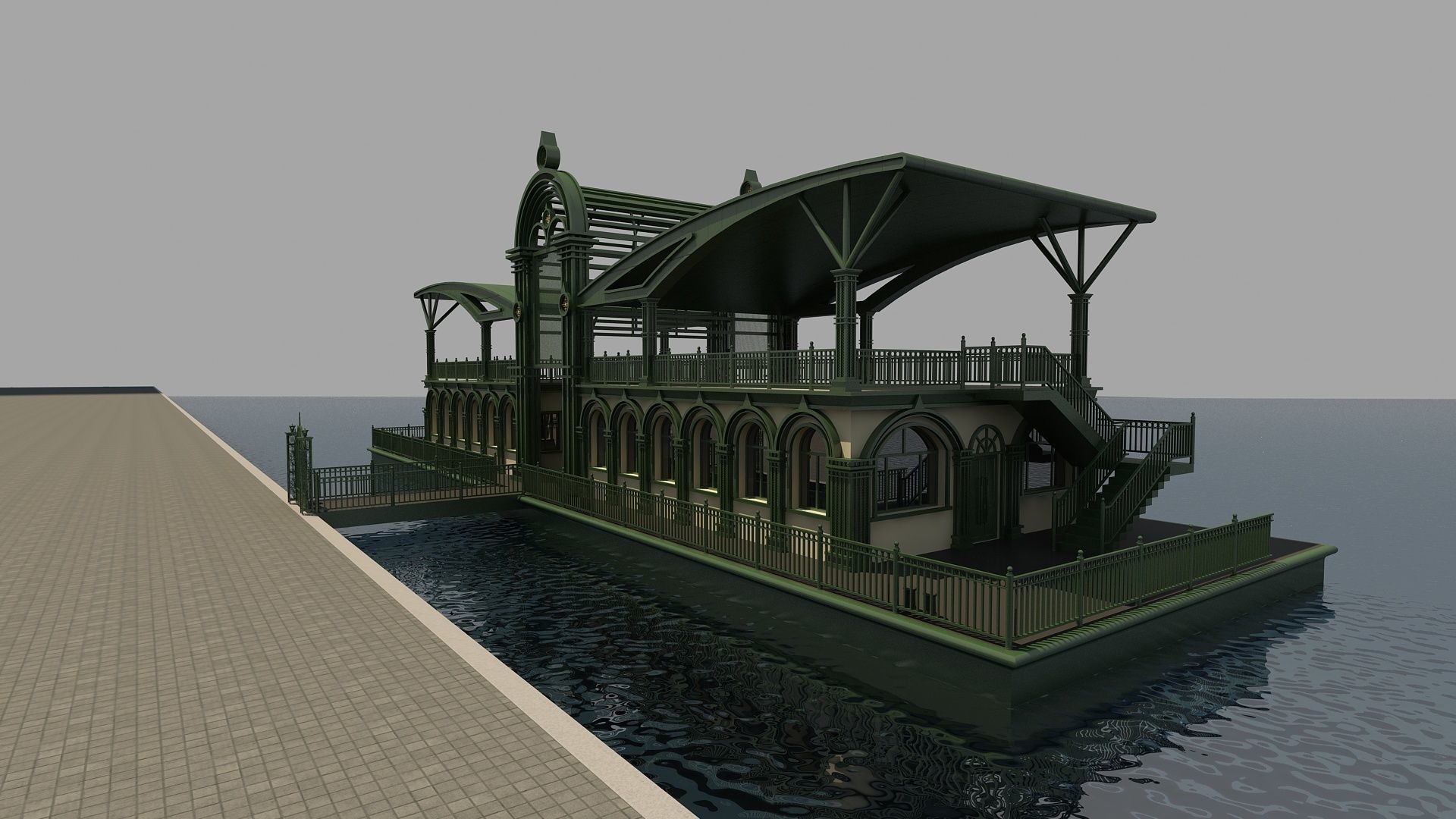 Passenger Terminal 3D model_2