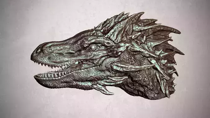 Dragon Head Sculpture