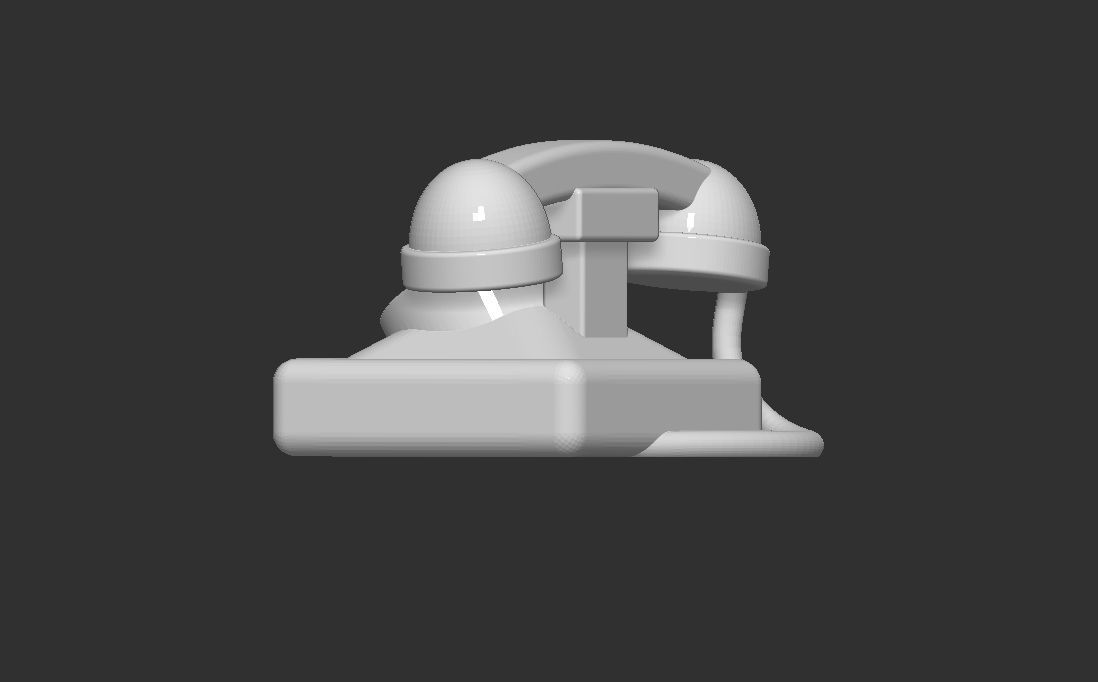Miniature classic phone for model making 10th and 25th scale 3D print model_6