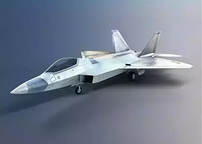  Lockheed  F-22 Raptor Low-poly 3D model