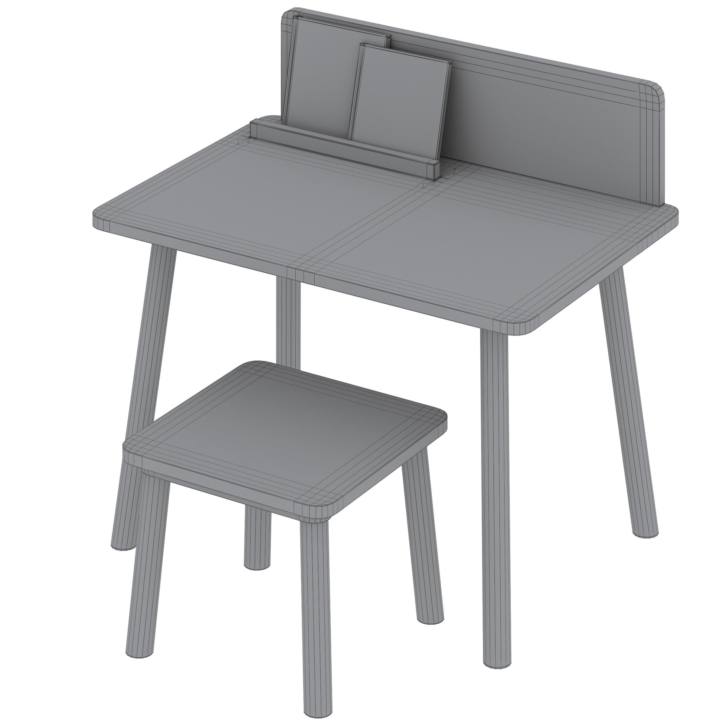 Set of childrens furniture Grete by LA REDOUTE INTERIEURS 3D model_5