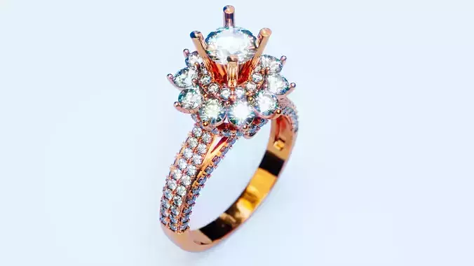Engagement Ring 5 3D print model