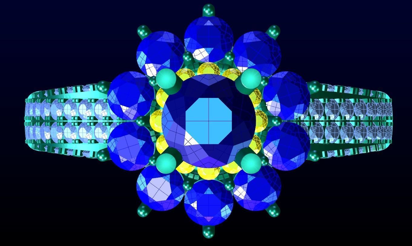 Engagement Ring 5 3D print model_7