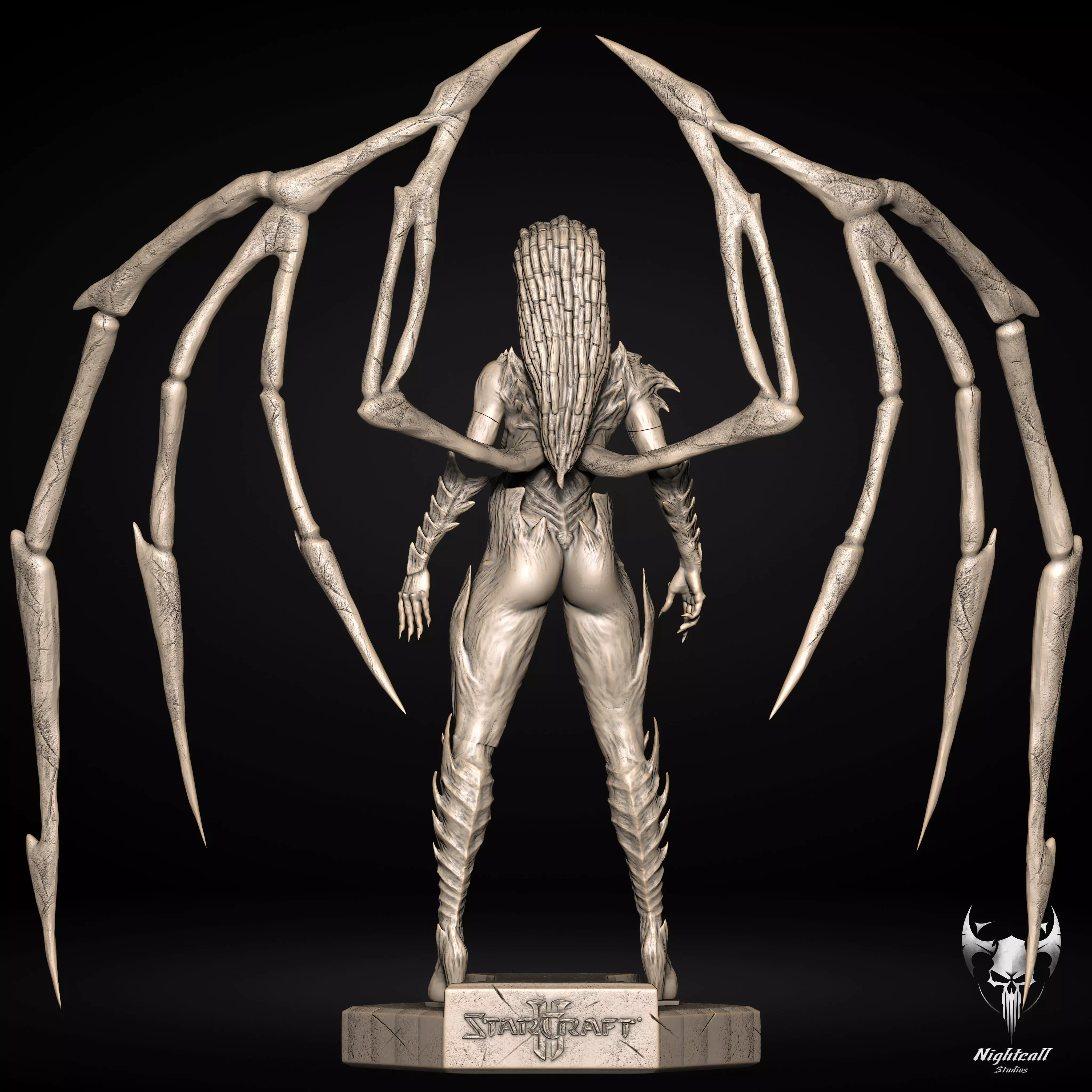 Queen of Blades - Sarah Kerrigan Starcraft 3D print model  3D print model_2