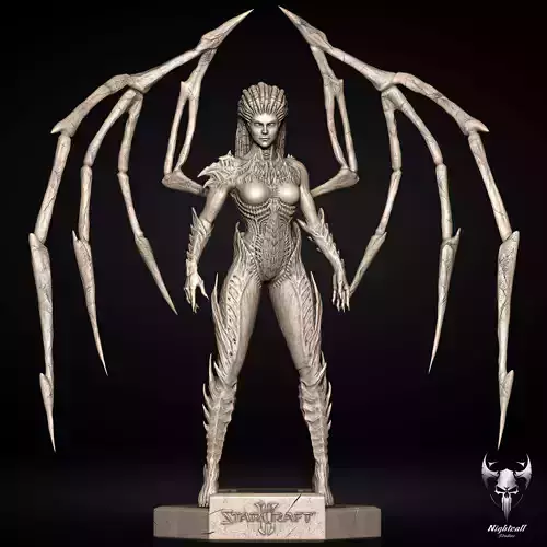 Queen of Blades - Sarah Kerrigan Starcraft 3D print model 
