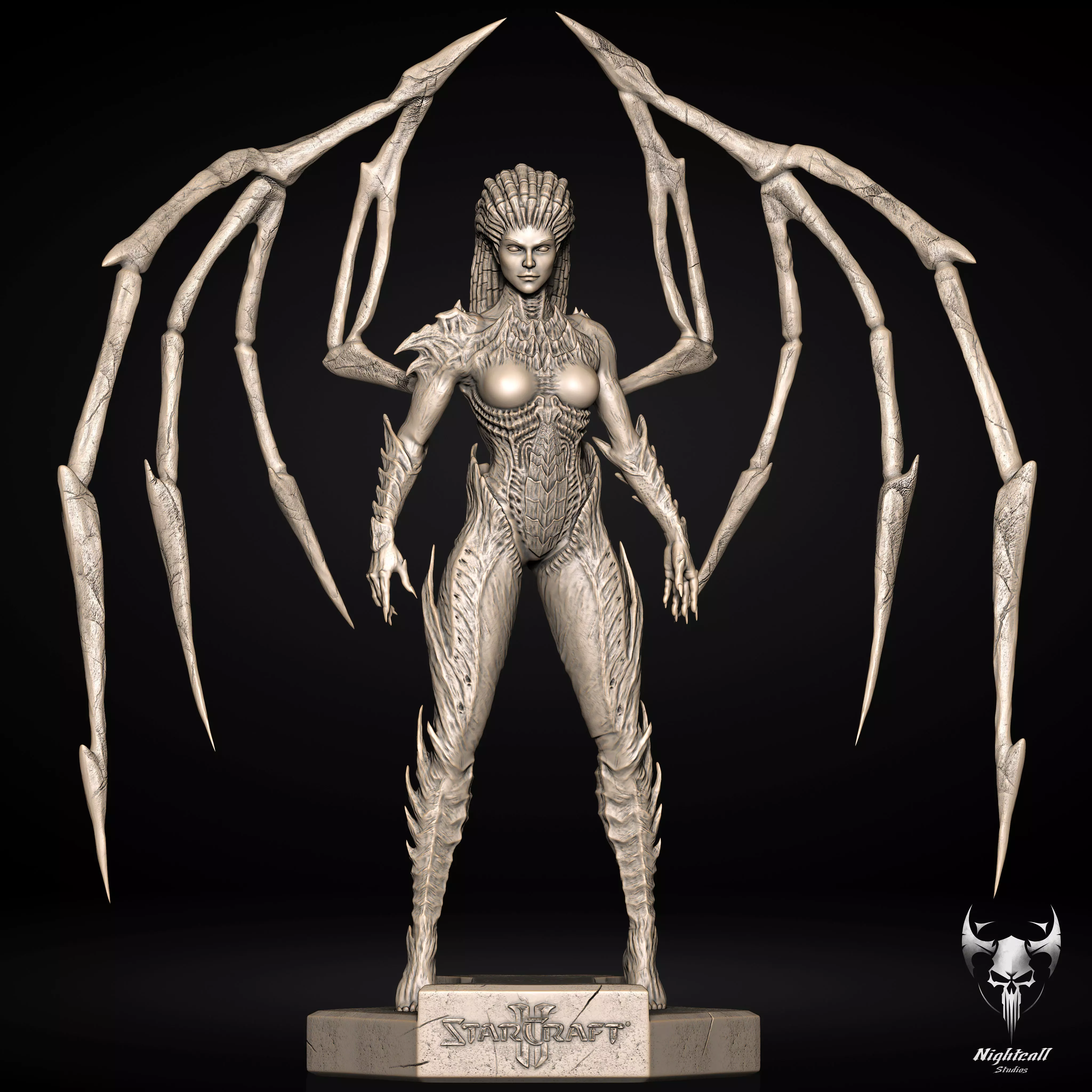 Queen of Blades - Sarah Kerrigan Starcraft 3D print model  3D print model_0