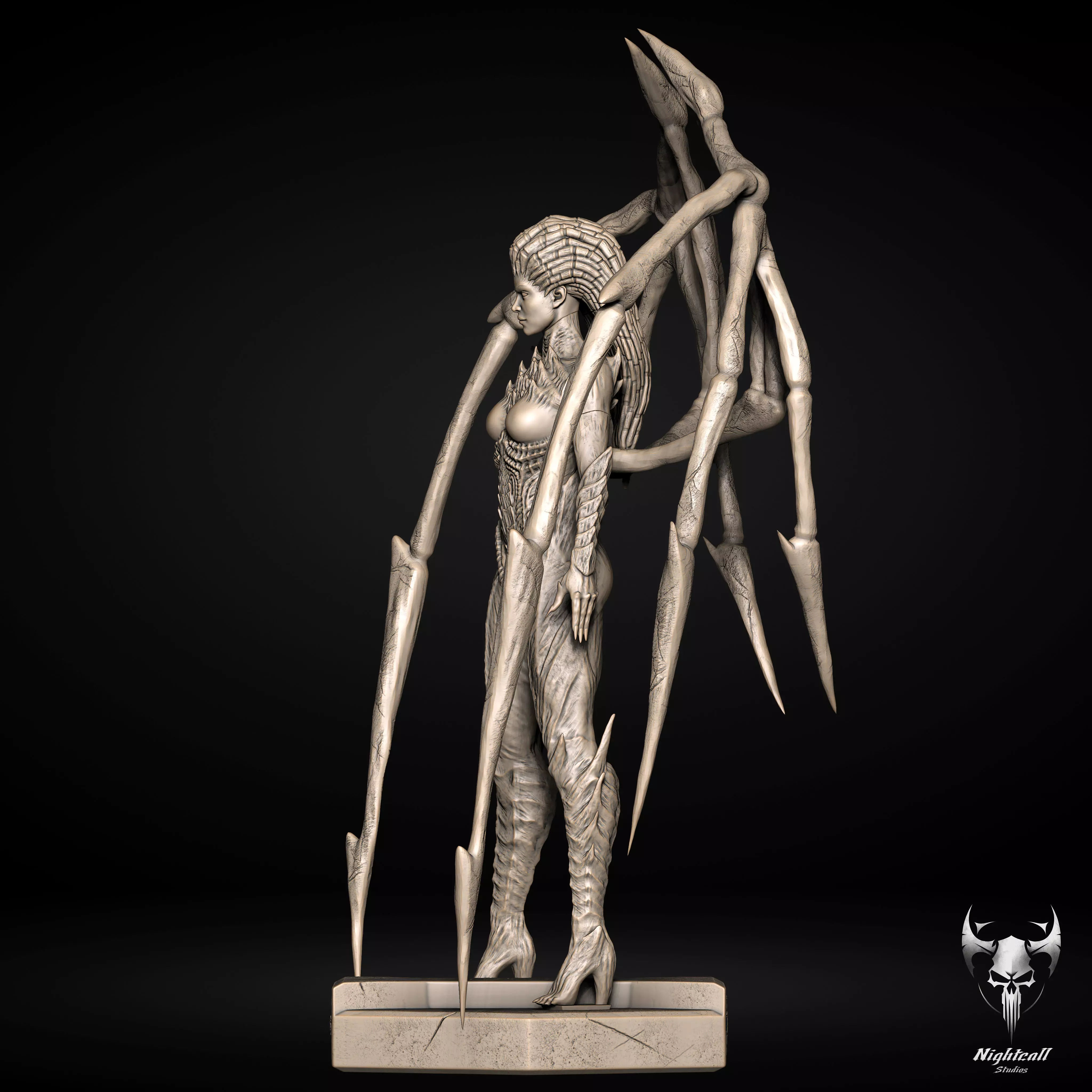 Queen of Blades - Sarah Kerrigan Starcraft 3D print model  3D print model_3