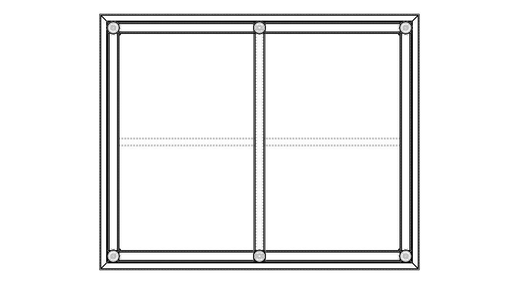 Custom Steel Table With Undershelf 3D model_23