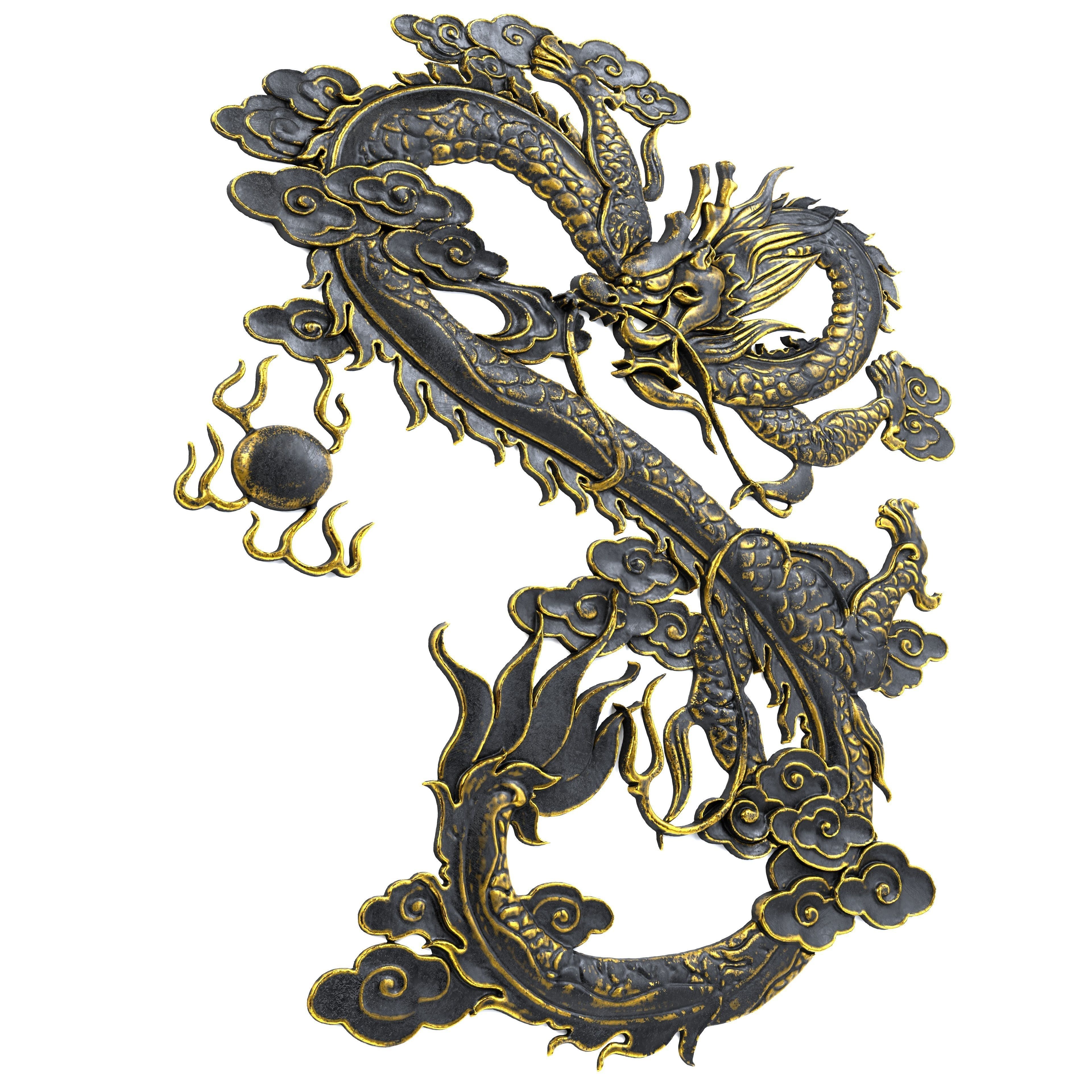 Dragon Ornament Vol 05-1 3D model_6