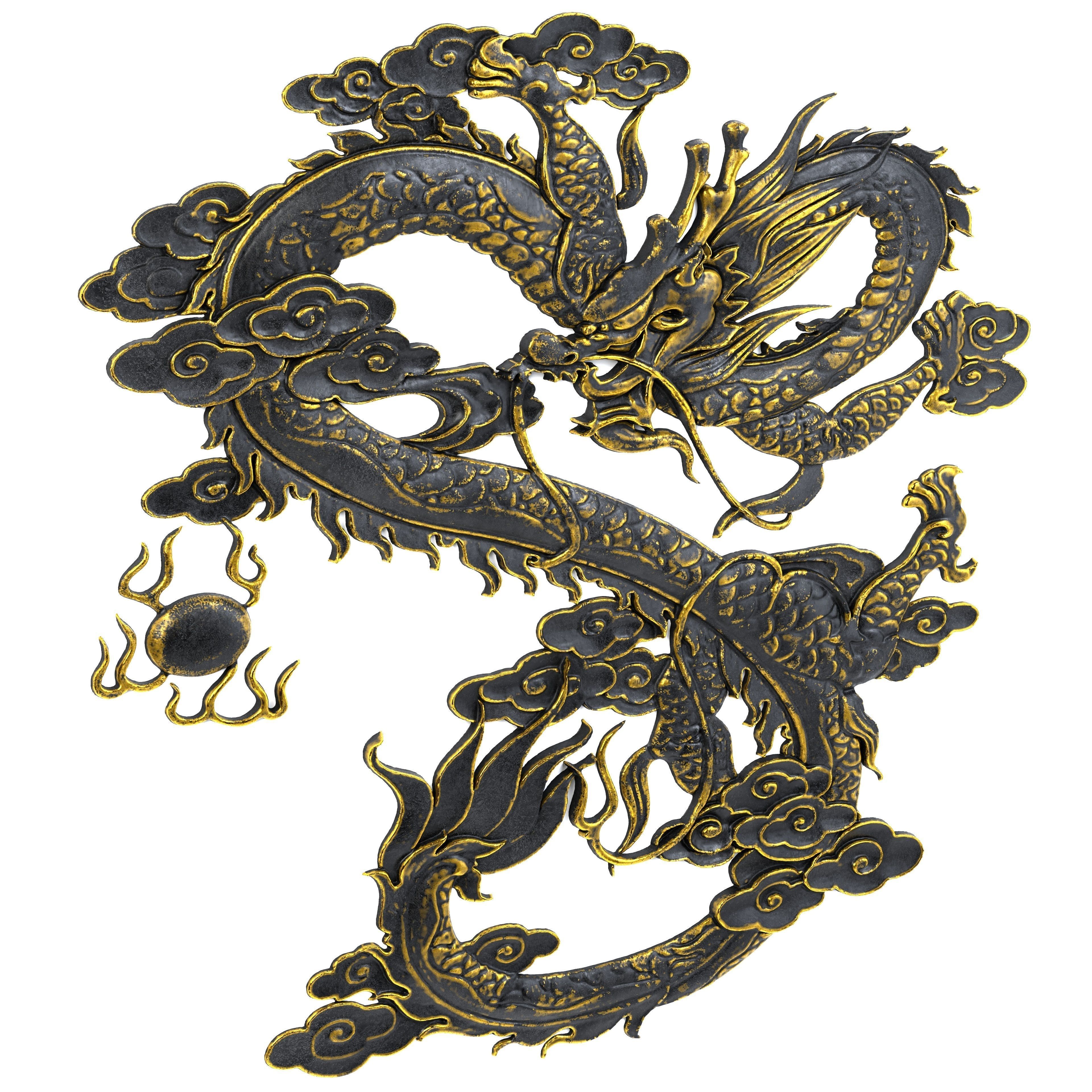 Dragon Ornament Vol 05-1 3D model_3
