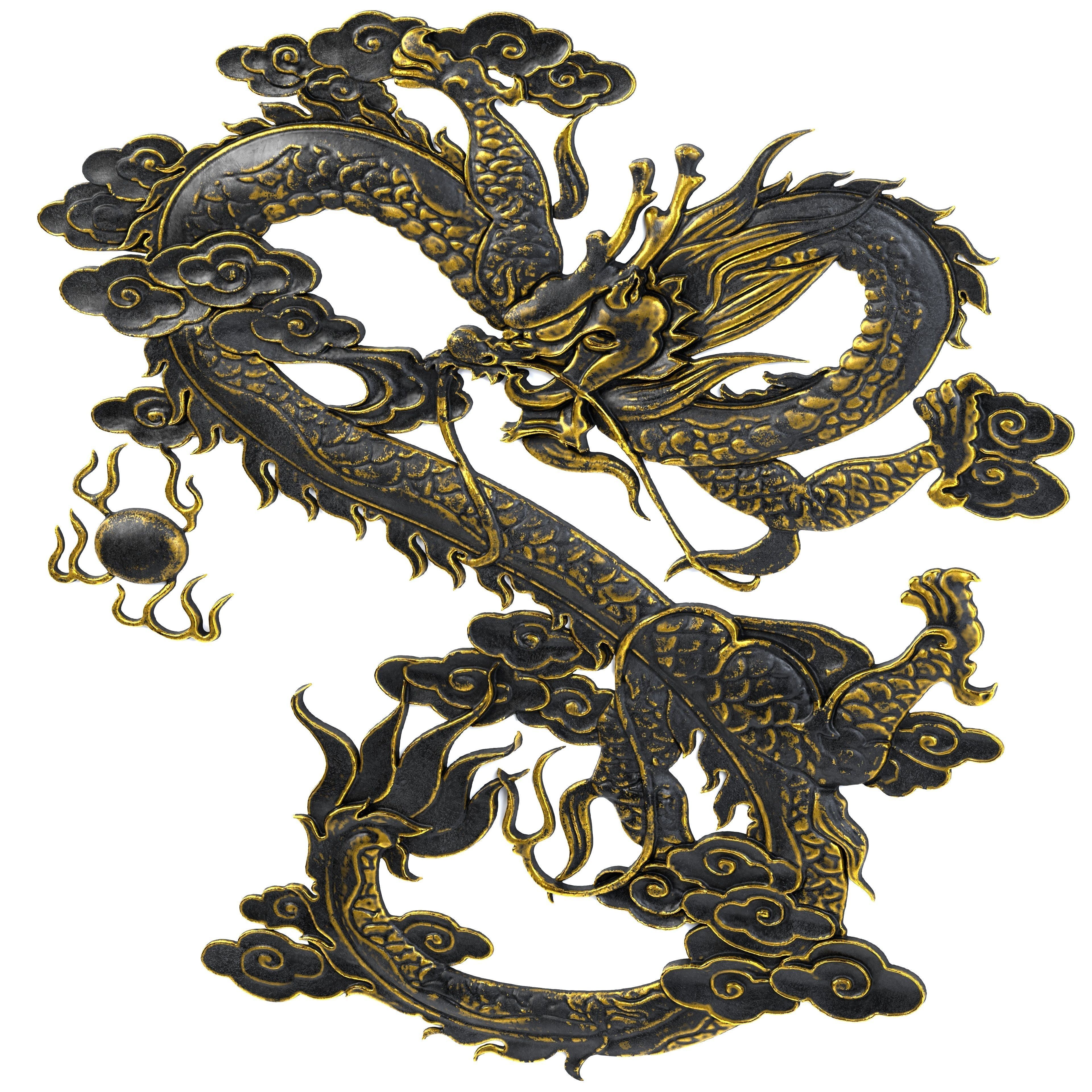 Dragon Ornament Vol 05-1 3D model_4