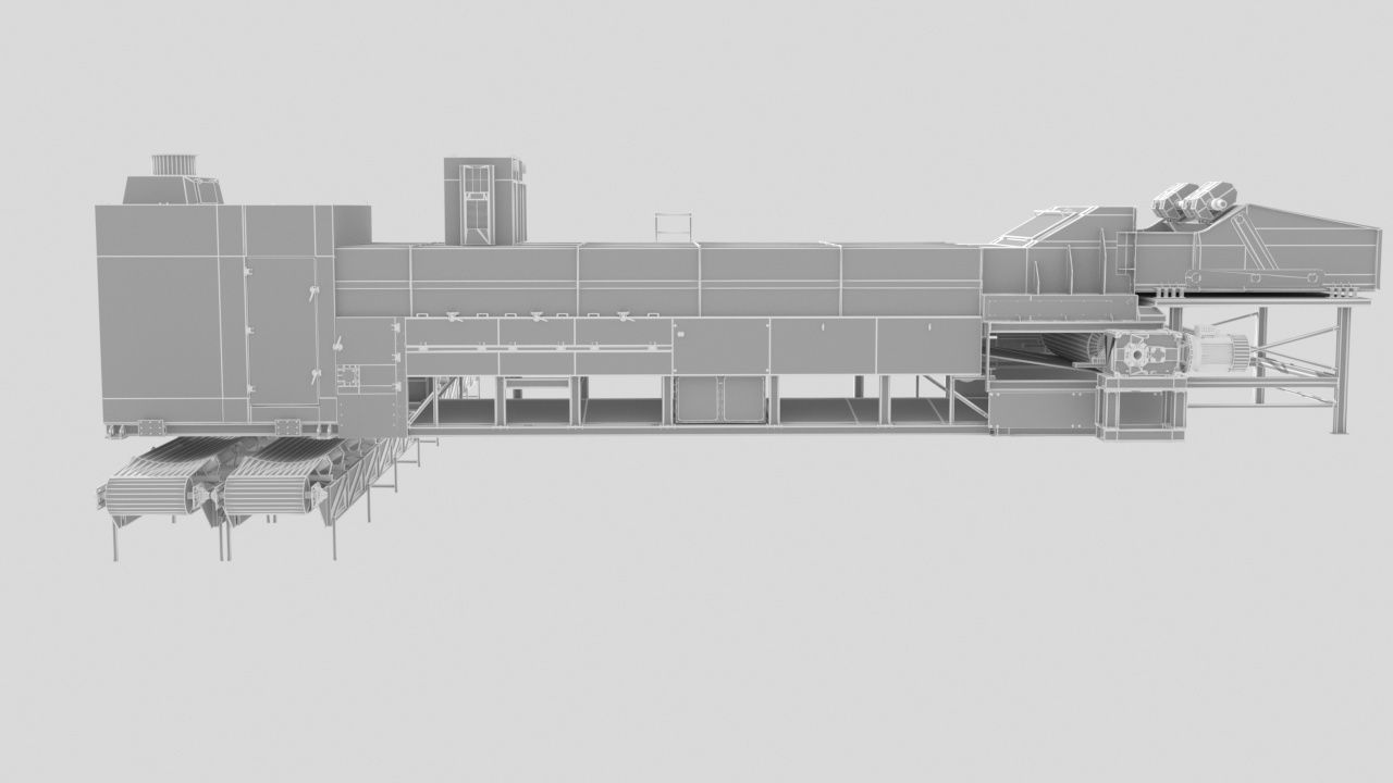 Automatic Sorting and Screening Machine 3D model_16