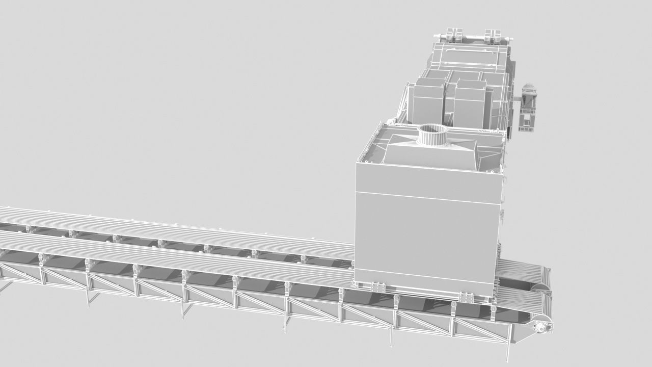 Automatic Sorting and Screening Machine 3D model_17