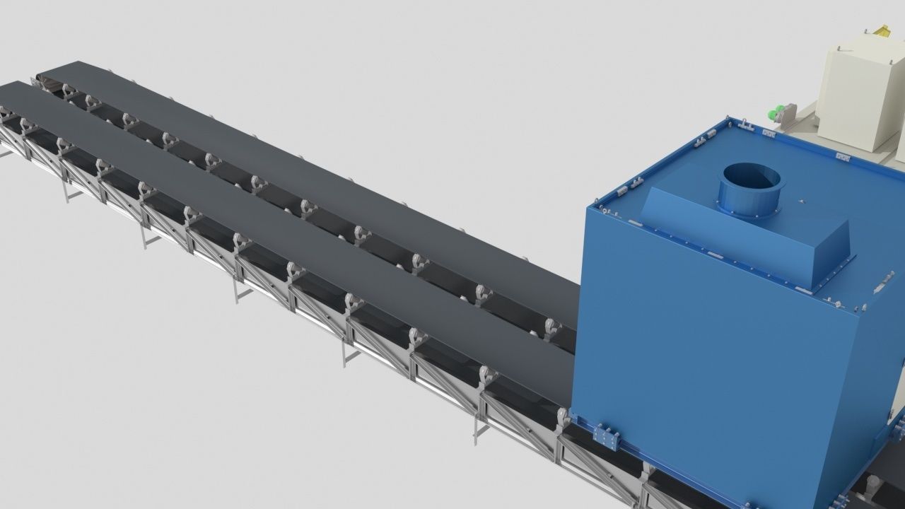 Automatic Sorting and Screening Machine 3D model_9