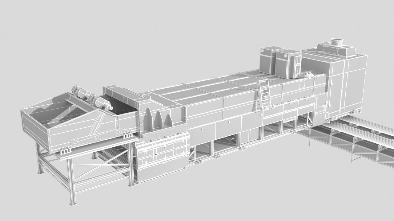 Automatic Sorting and Screening Machine 3D model_14