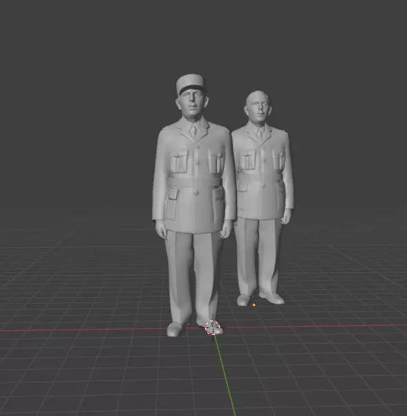 Charles de Gaulle 3D print model