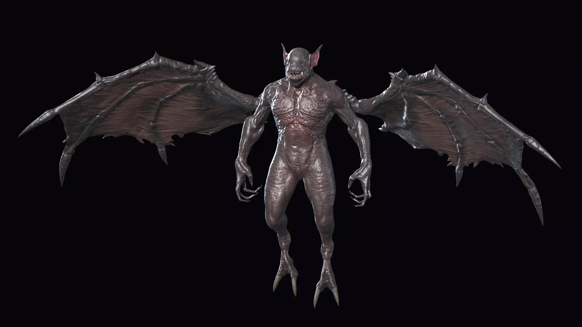 Fly Demon Low-poly 3D model_0