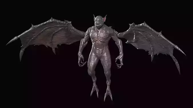 Fly Demon Low-poly 3D model