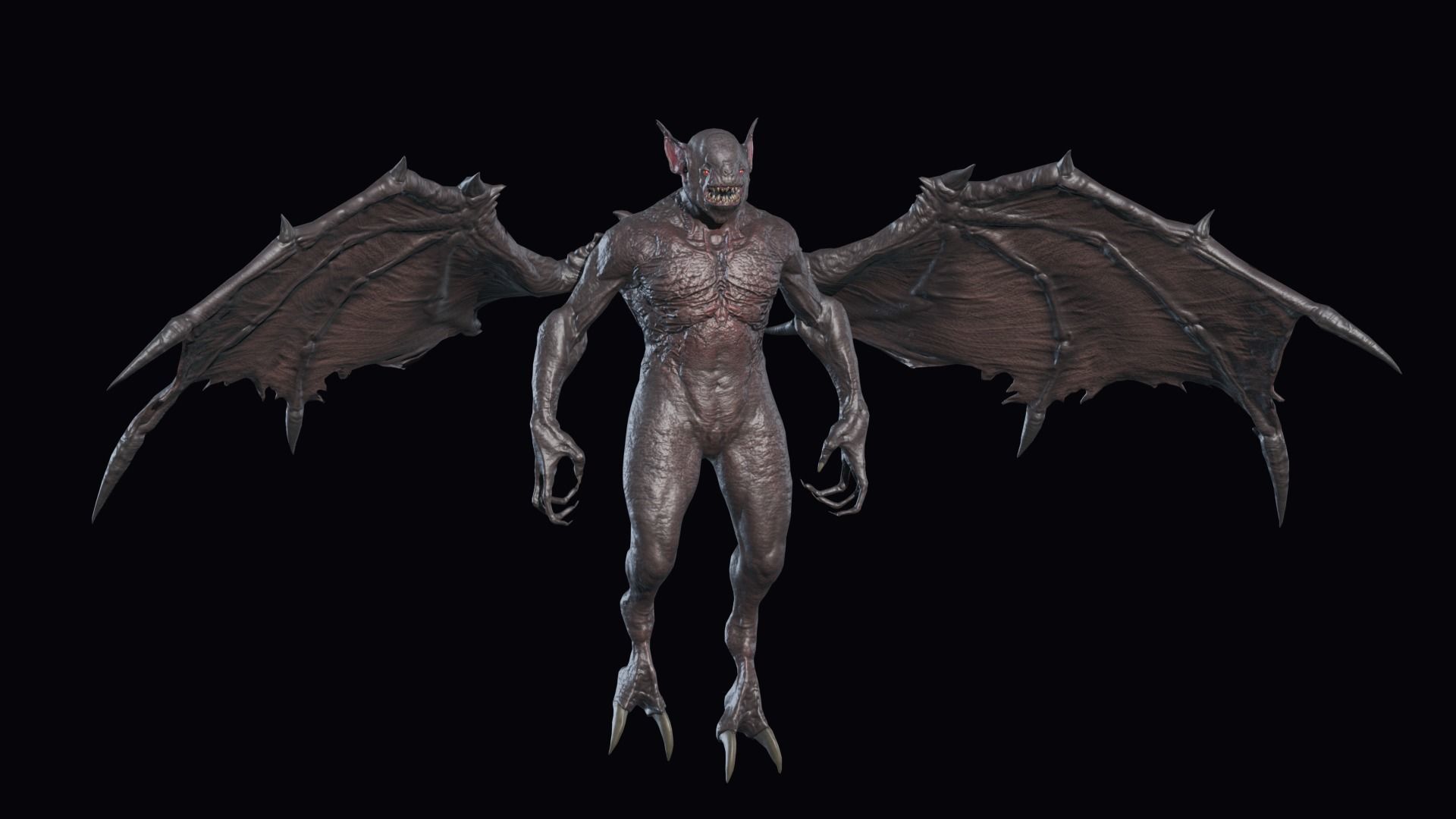 Fly Demon Low-poly 3D model_14