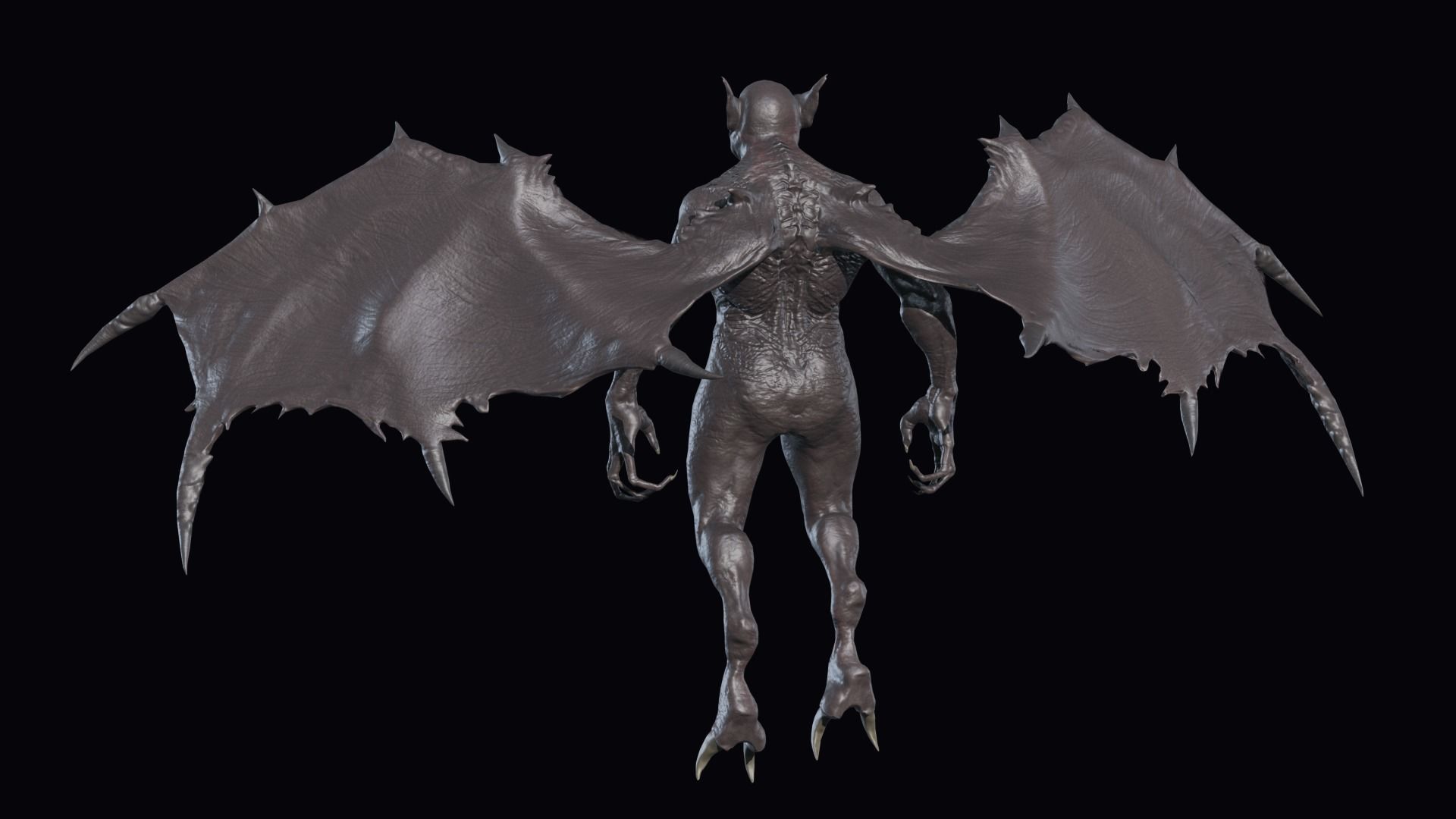 Fly Demon Low-poly 3D model_19