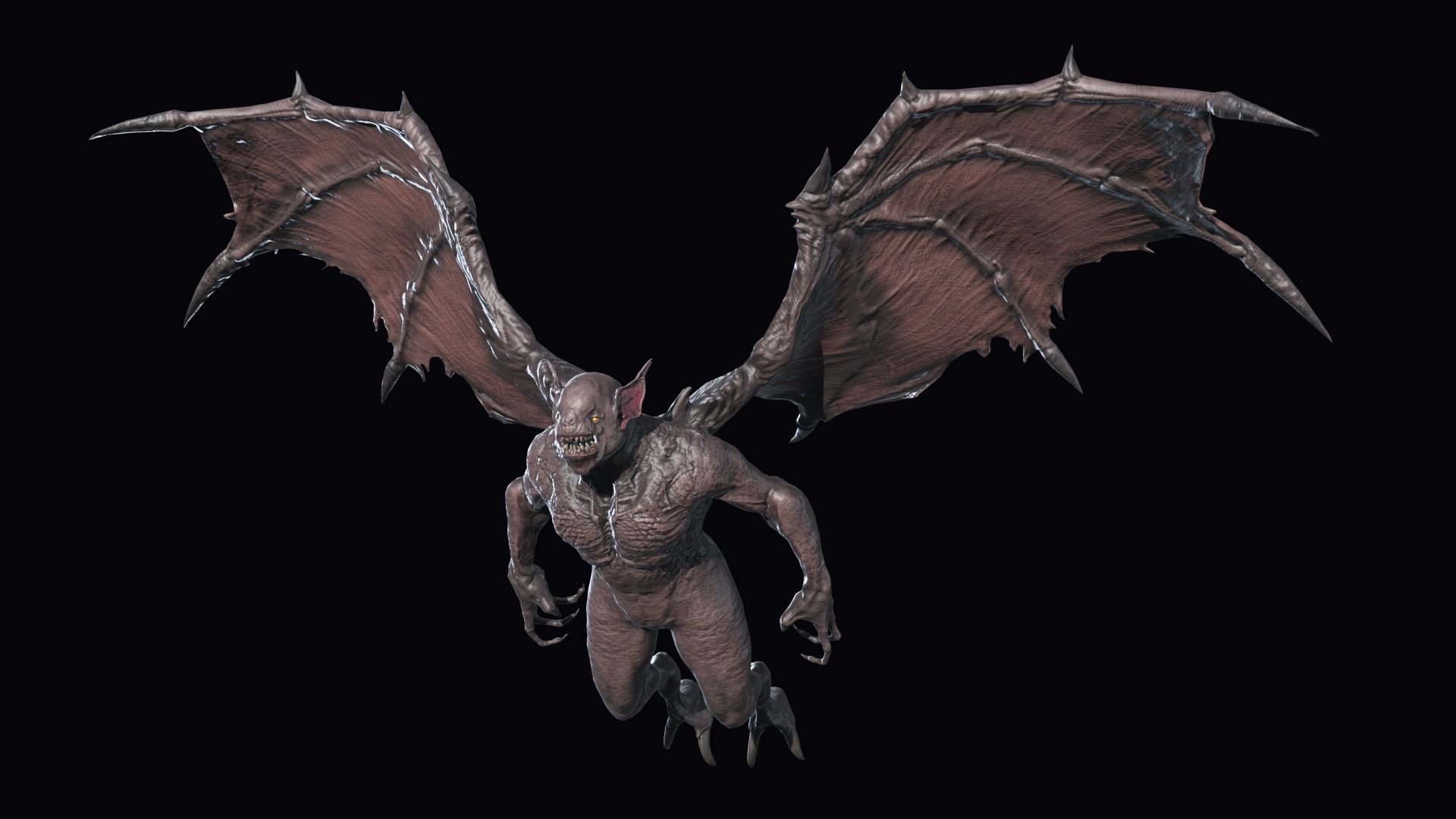 Fly Demon Low-poly 3D model_11