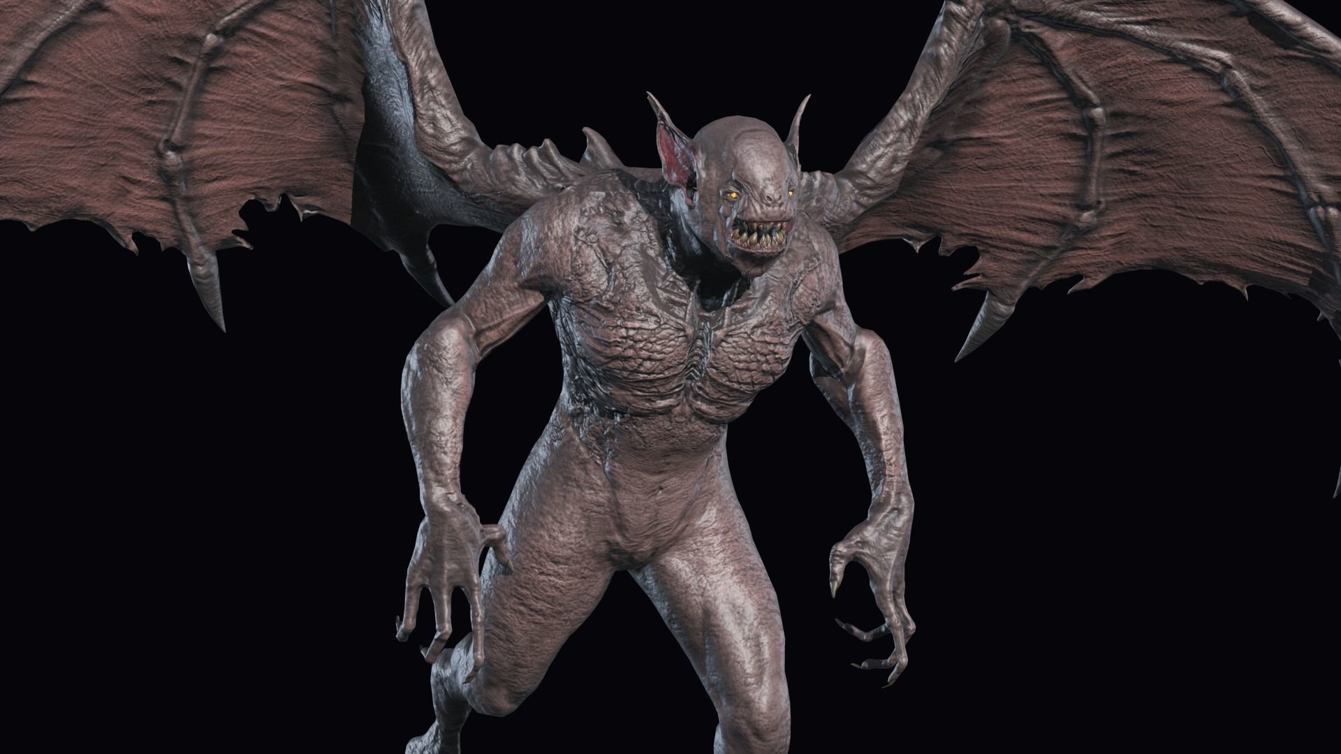 Fly Demon Low-poly 3D model_8