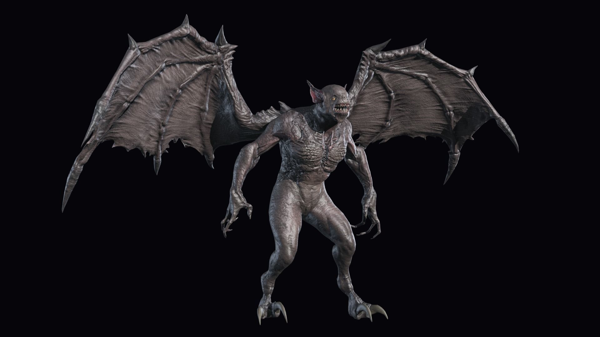 Fly Demon Low-poly 3D model_4