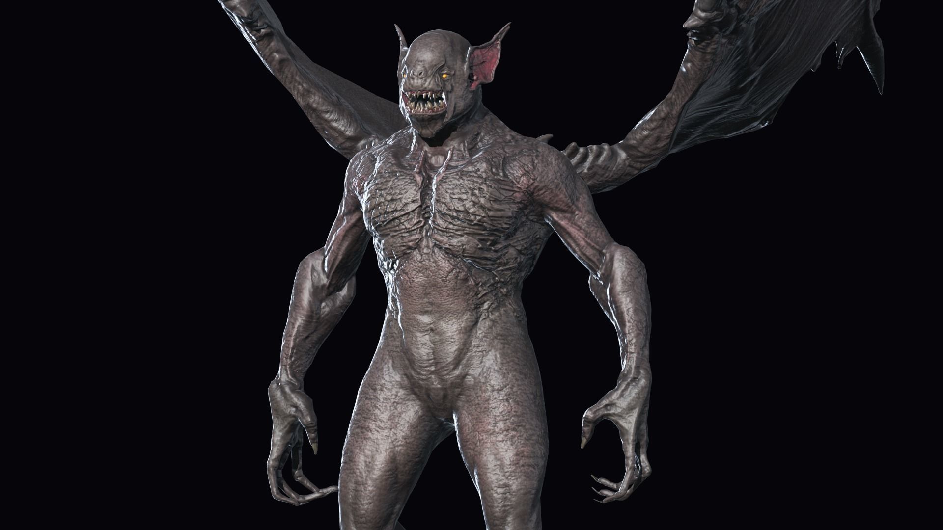 Fly Demon Low-poly 3D model_9