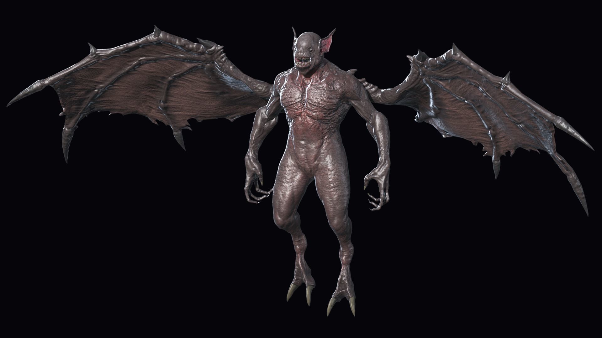 Fly Demon Low-poly 3D model_16