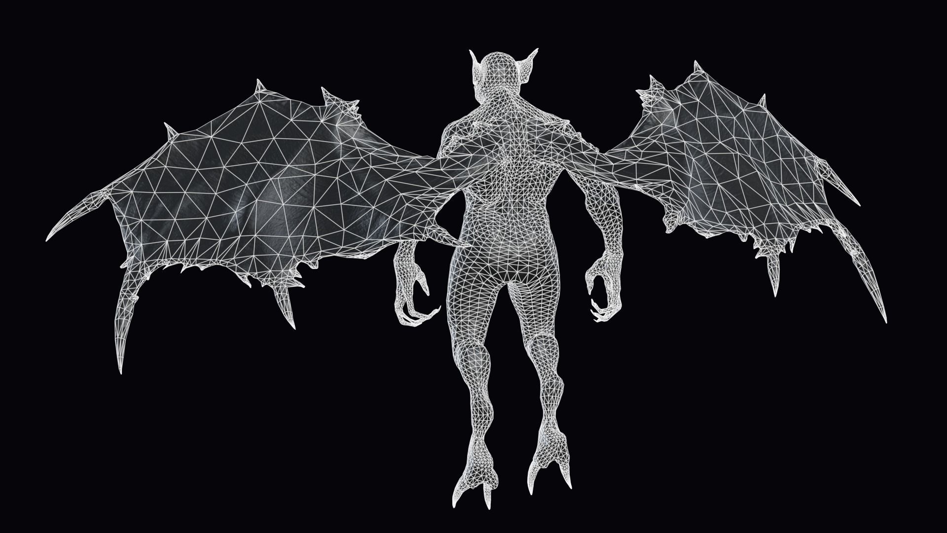 Fly Demon Low-poly 3D model_18