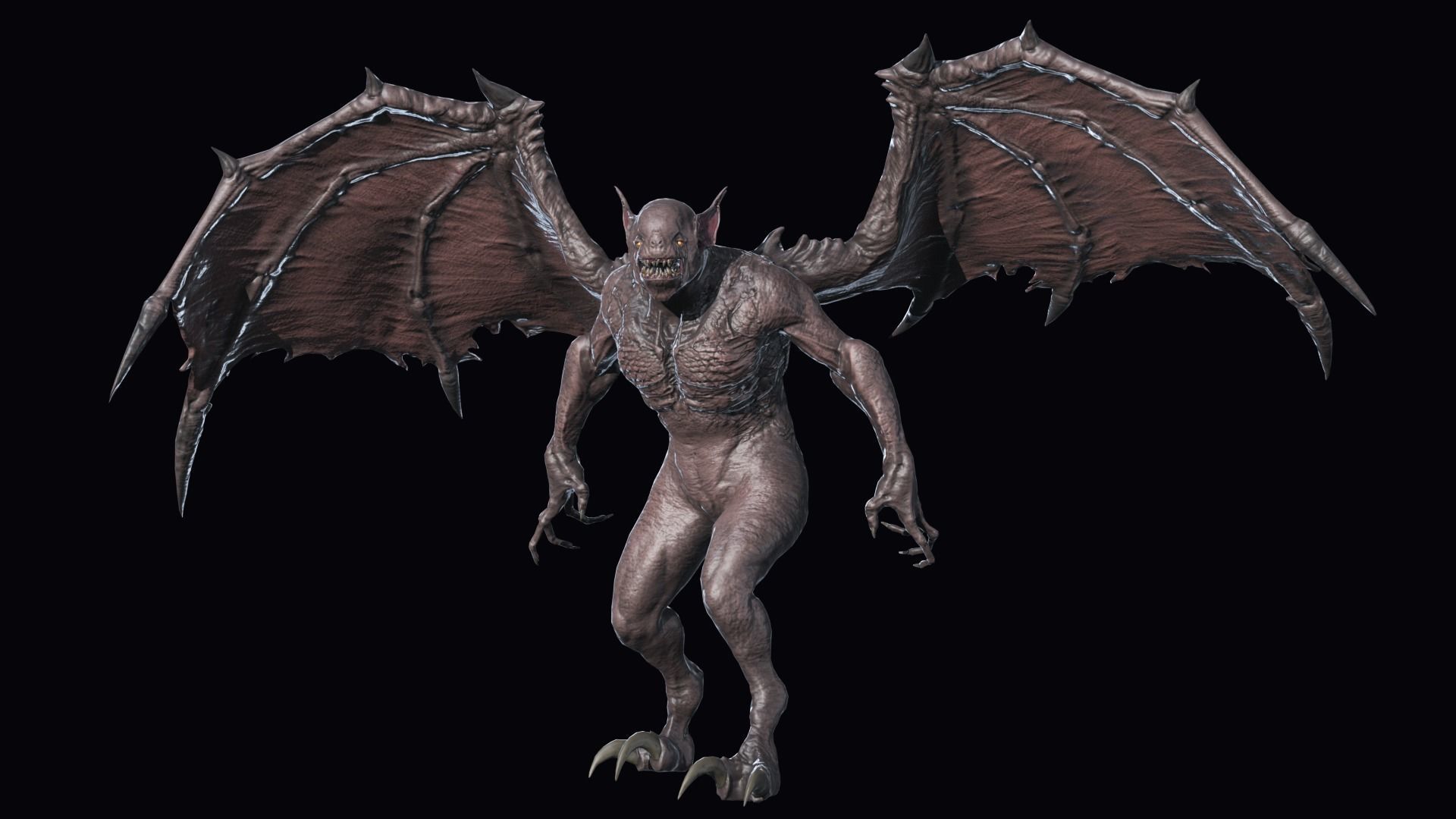 Fly Demon Low-poly 3D model_7