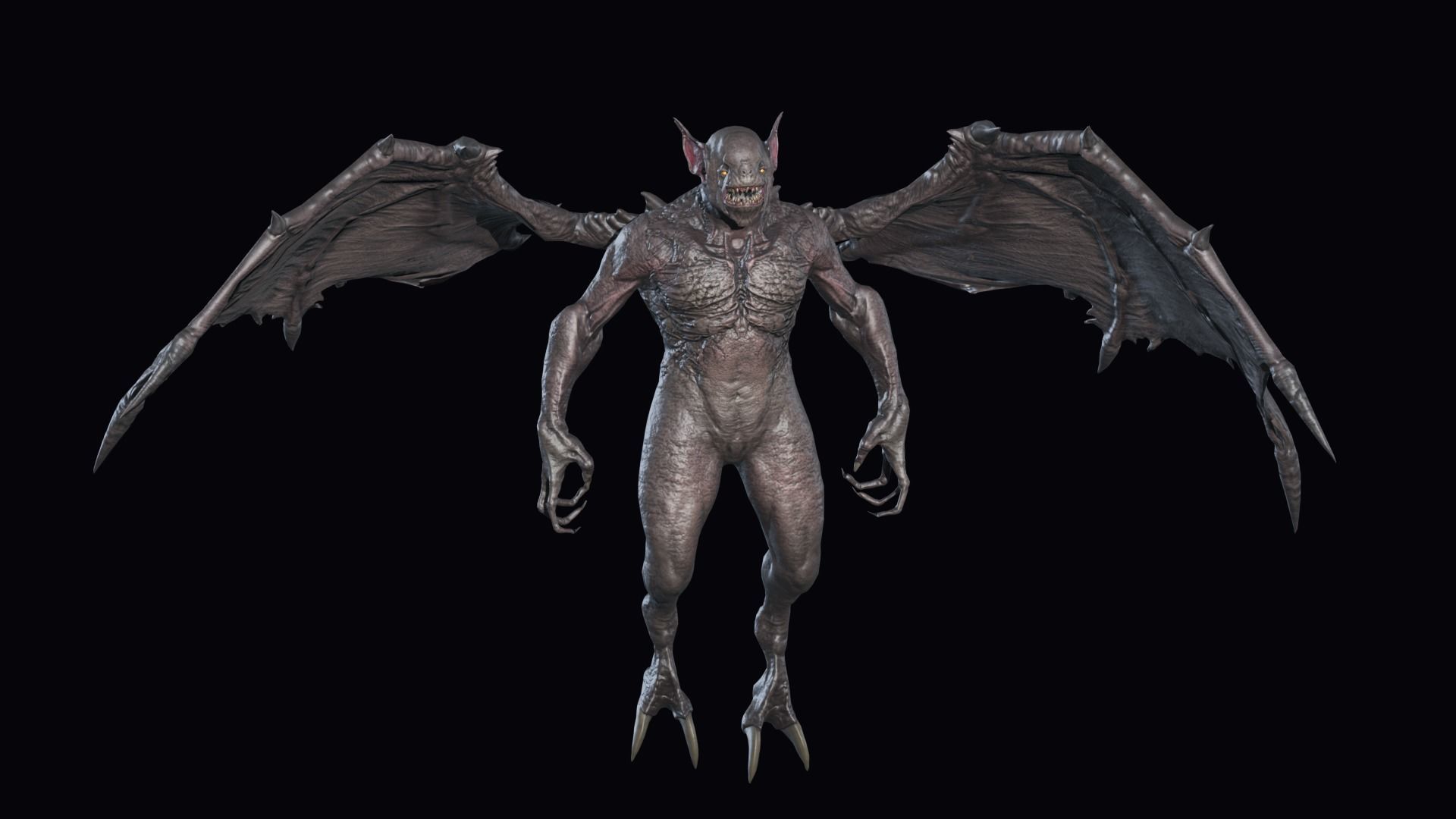 Fly Demon Low-poly 3D model_5
