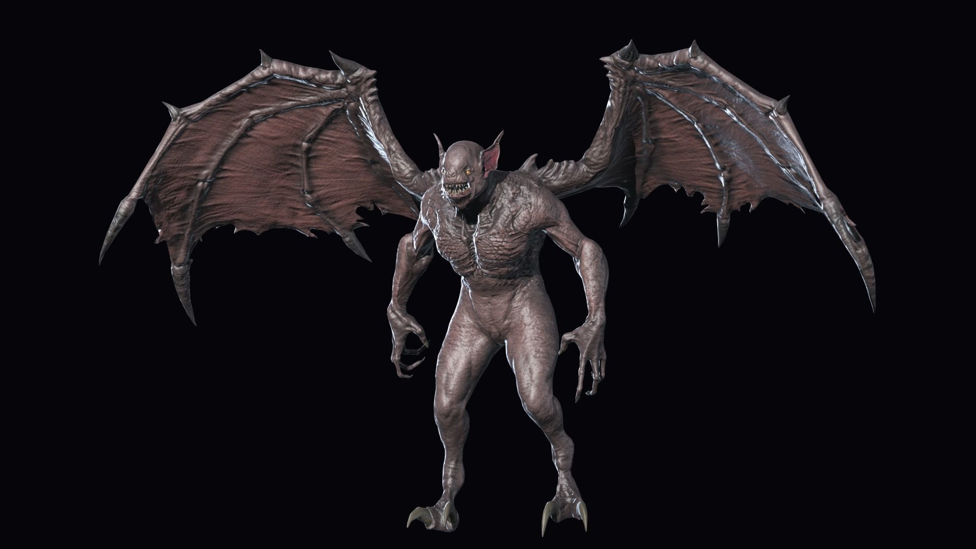 Fly Demon Low-poly 3D model_13