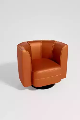 Orange LOUNGE CHAIR Dutchbone FLOWER