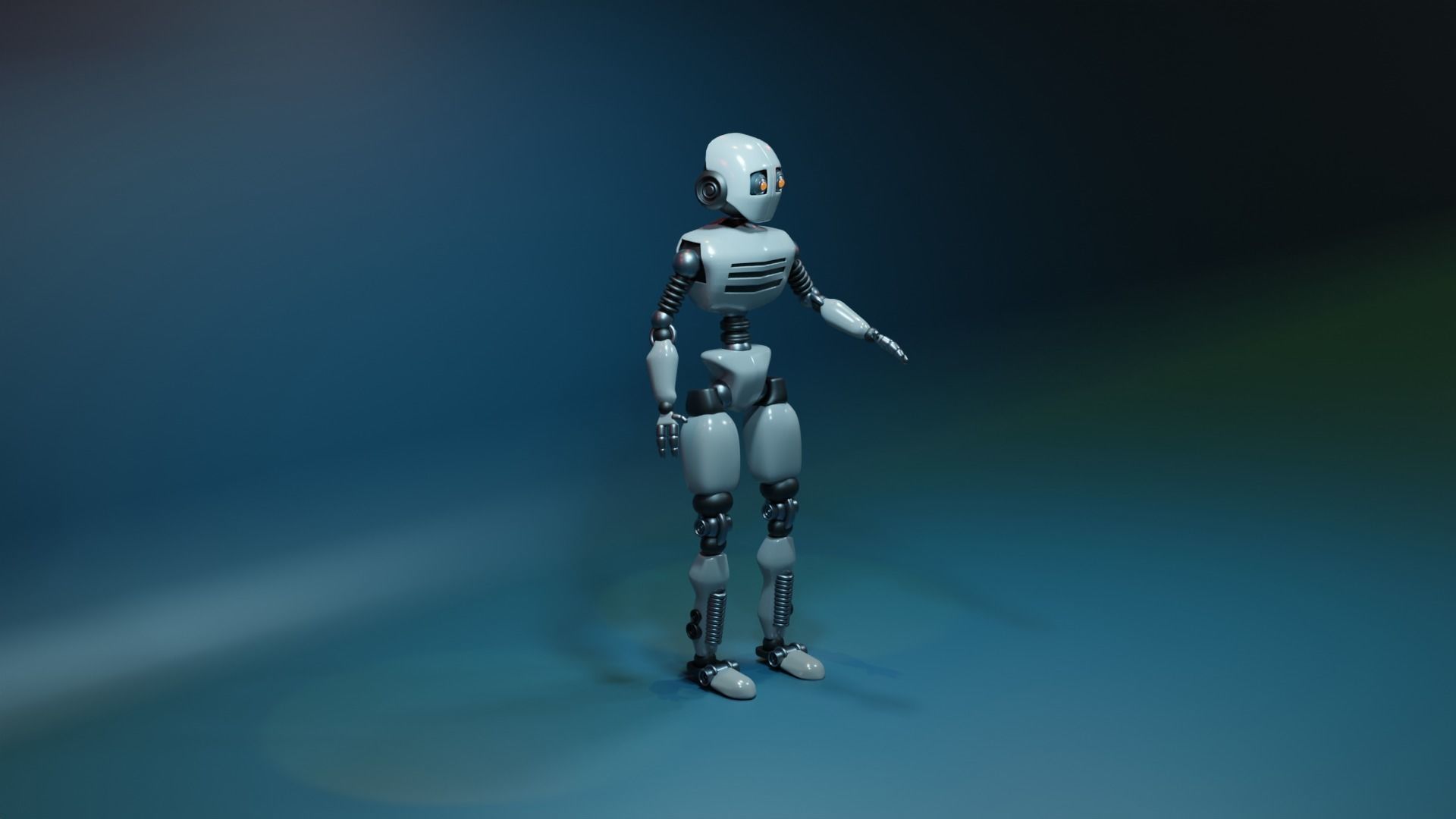 Rigged Robot 3D model_2