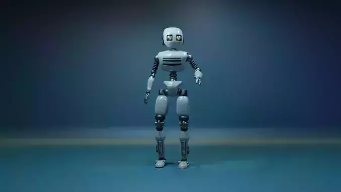 Rigged Robot 3D model