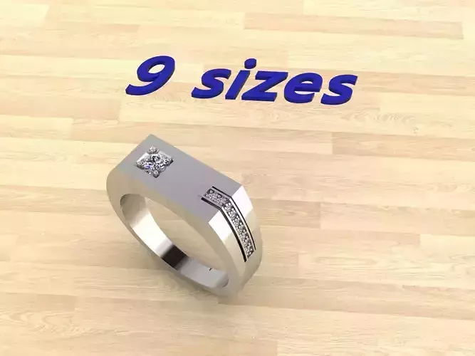 man ring for attracting women - 9 sizes 3D print model