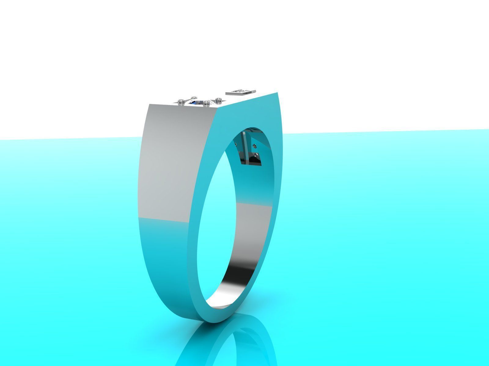 man ring for attracting women - 9 sizes 3D print model_2